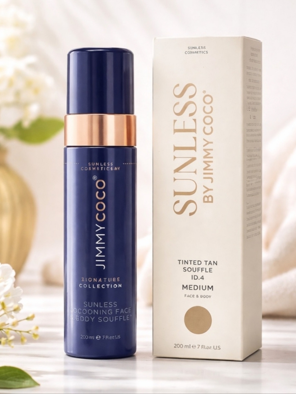 Sunless By Jimmy Choo Tinted Tan Souffle-Medium. NIB 200ml